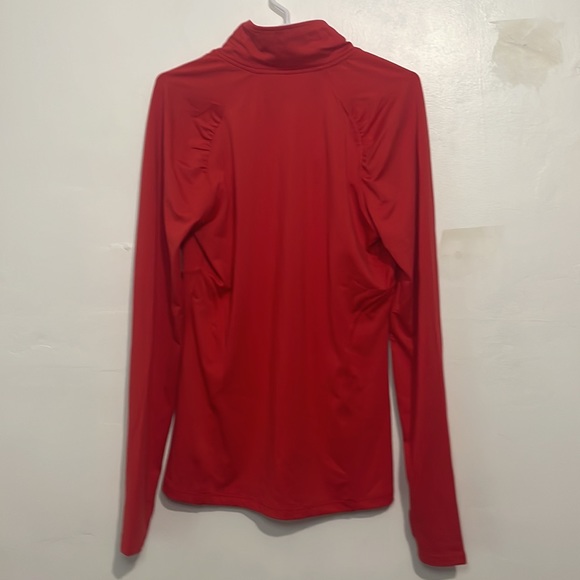 Size M Women's Alex and Abby Burnt Orange Quarter Zip Jacket - Picture 4 of 7